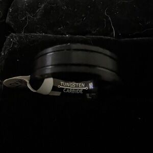 Black Tungsten Carbide Men's Wedding Band